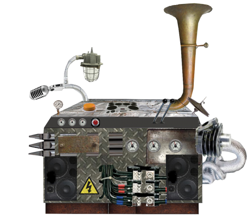 Dit is één van de eerste schetsen van de muziekmachine gemaakt door 212.